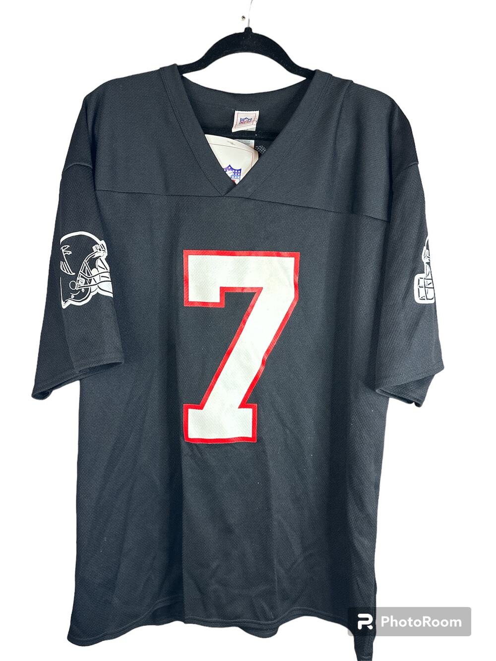 NWT Falcons Jersey #7 Michael Vick SIGNED Short Sleeve Black Jersey Size XL